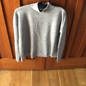 UNIQLO (S) Grey 100% Wool High Neck Sweater